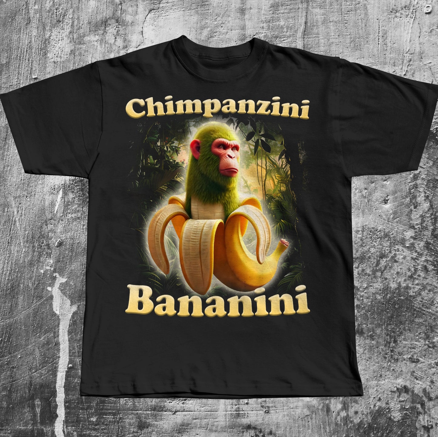 Chimpanzini Bananini Funny Italian Brainrot Meme t-shirt