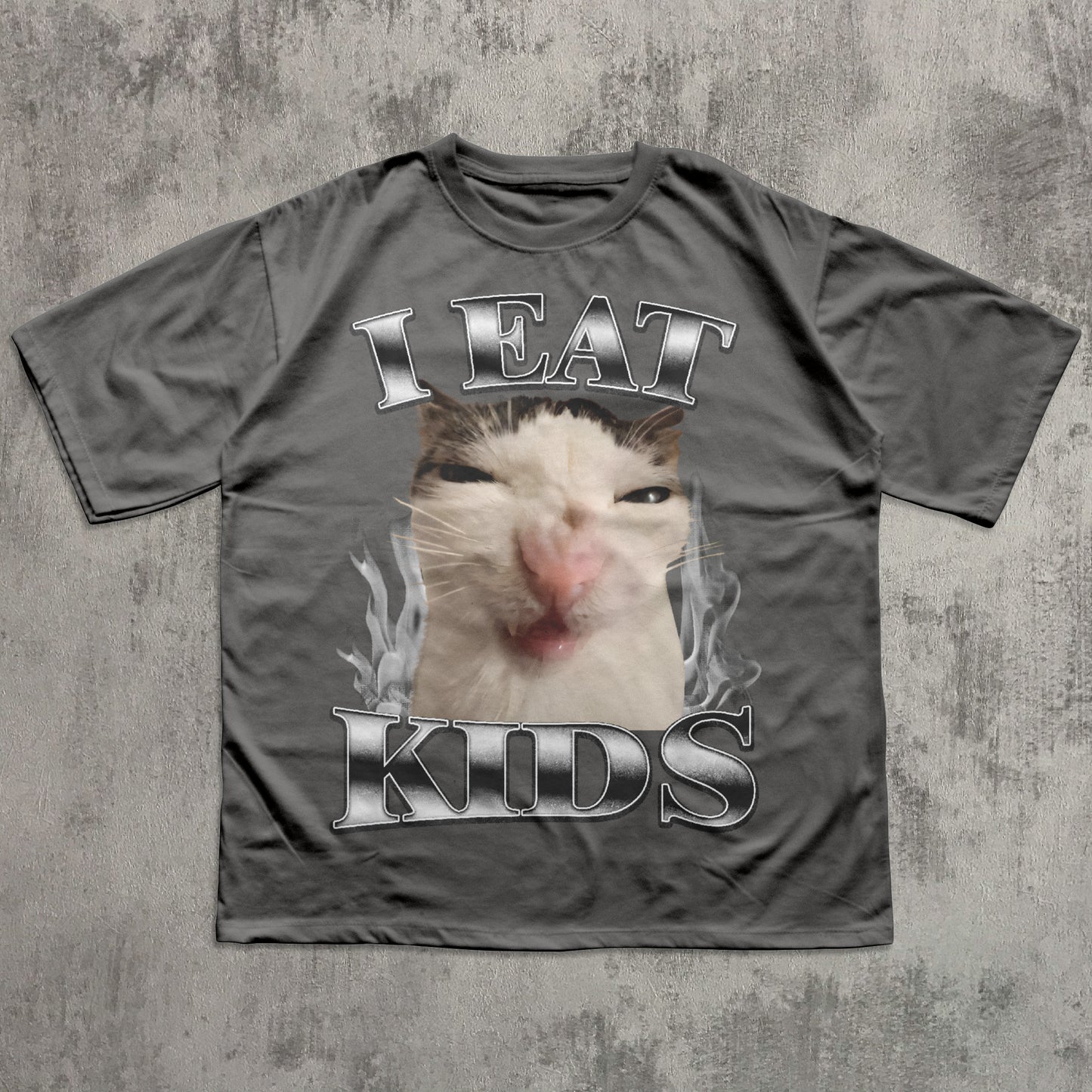 I Eat Kids Funny Cat Meme T-shirt, Silly Cats Shirt, Unhinged Clothes, Brainrot Shirts, Kitten Tshirt