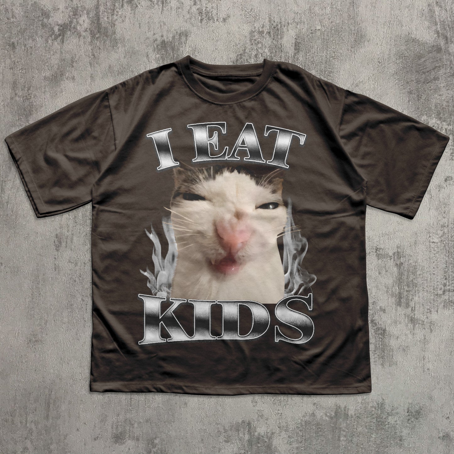 I Eat Kids Funny Cat Meme T-shirt, Silly Cats Shirt, Unhinged Clothes, Brainrot Shirts, Kitten Tshirt