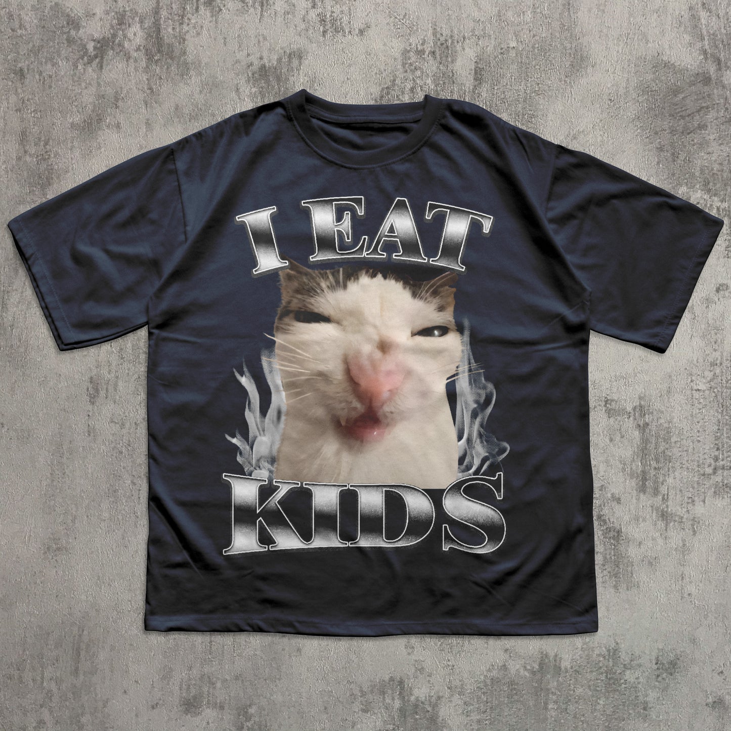 I Eat Kids Funny Cat Meme T-shirt, Silly Cats Shirt, Unhinged Clothes, Brainrot Shirts, Kitten Tshirt
