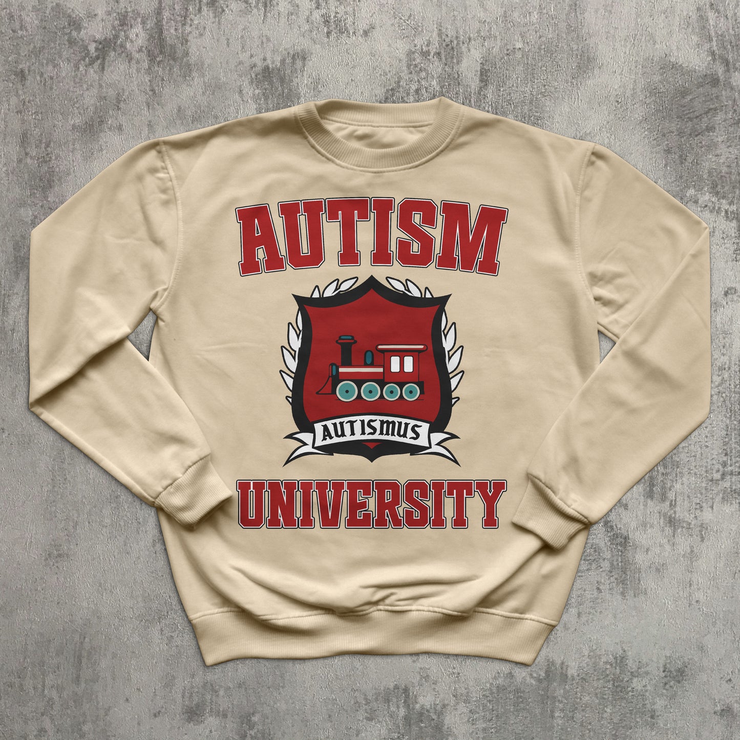 Autism University Funny Vintage Sweatshirt, 90s Retro Sweaters, Ugly Sweater