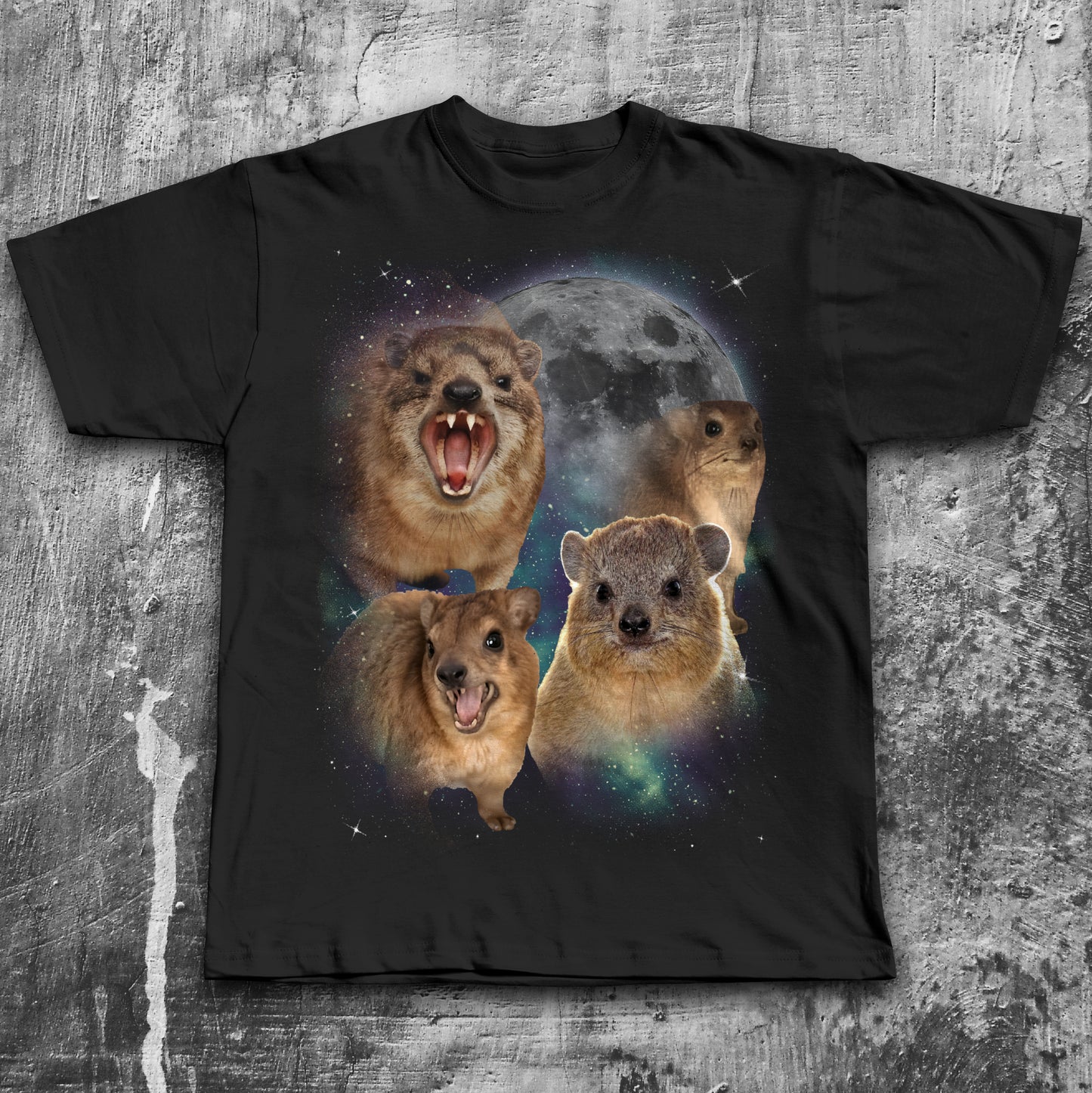 Funny Hyraxes Moon T-shirt
