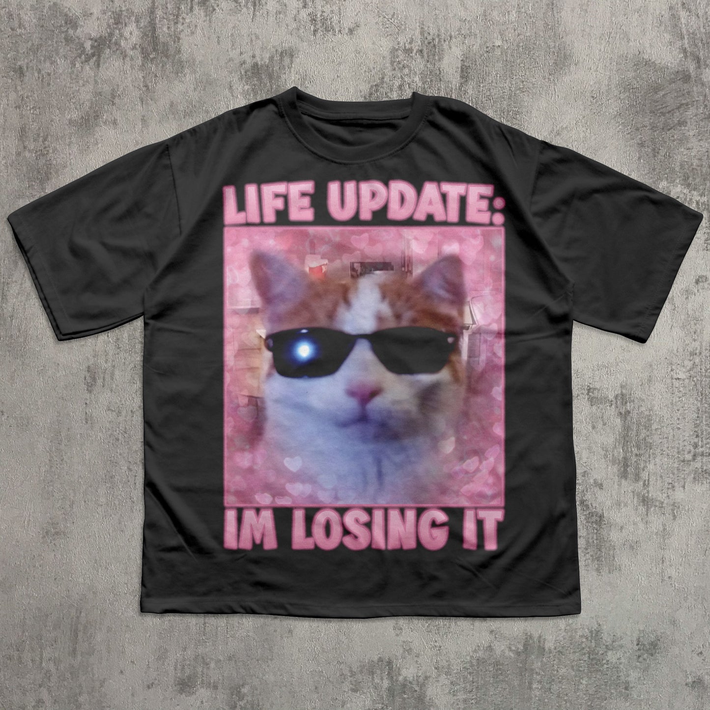 Funny Cat Shirt "Life Update: IM LOSING IT"