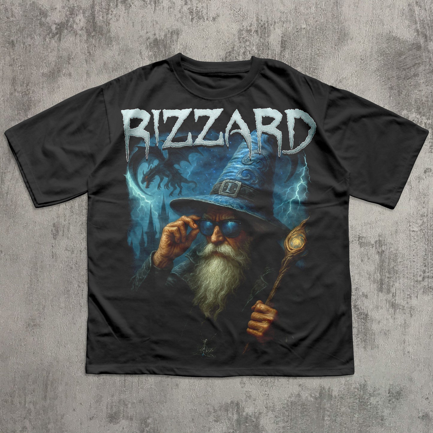 90s Retro Rizzard Wizard Vintage T-Shirt