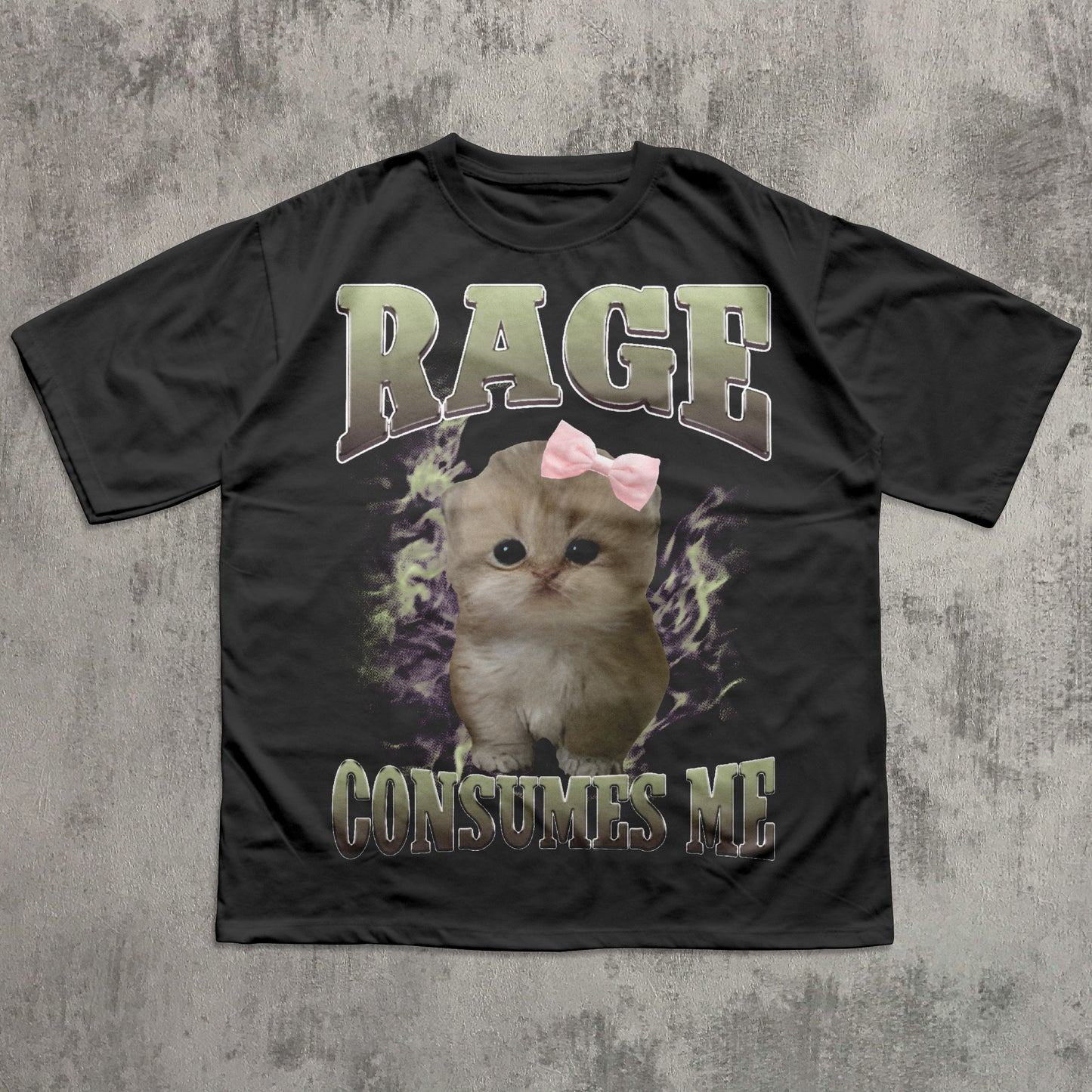 Rage Consumes Me Funny Cat Meme T-shirt