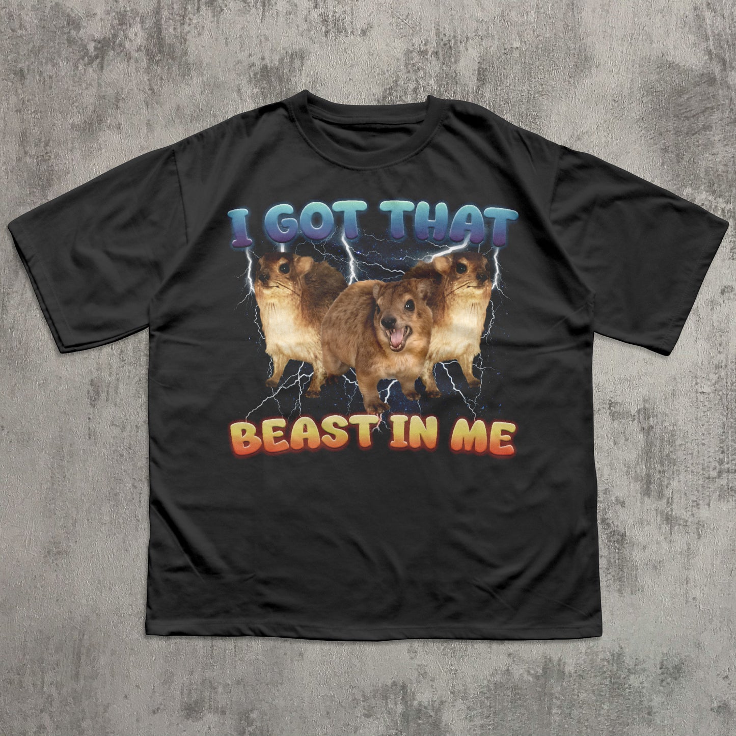 I got that beast in me Funny Rock Hyrax Meme T-Shirt