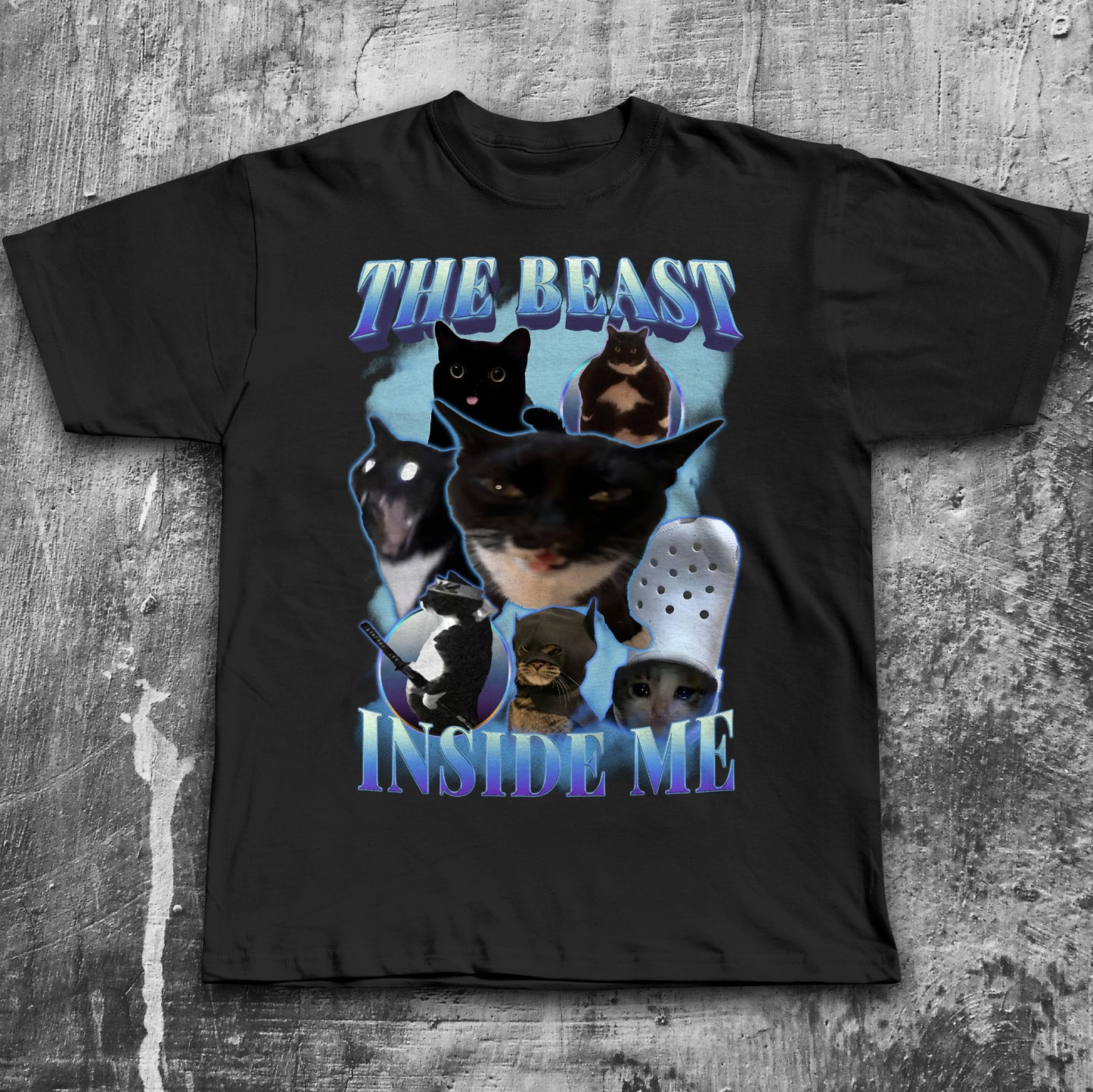 The beast inside me Funny Cat Meme T-shirt