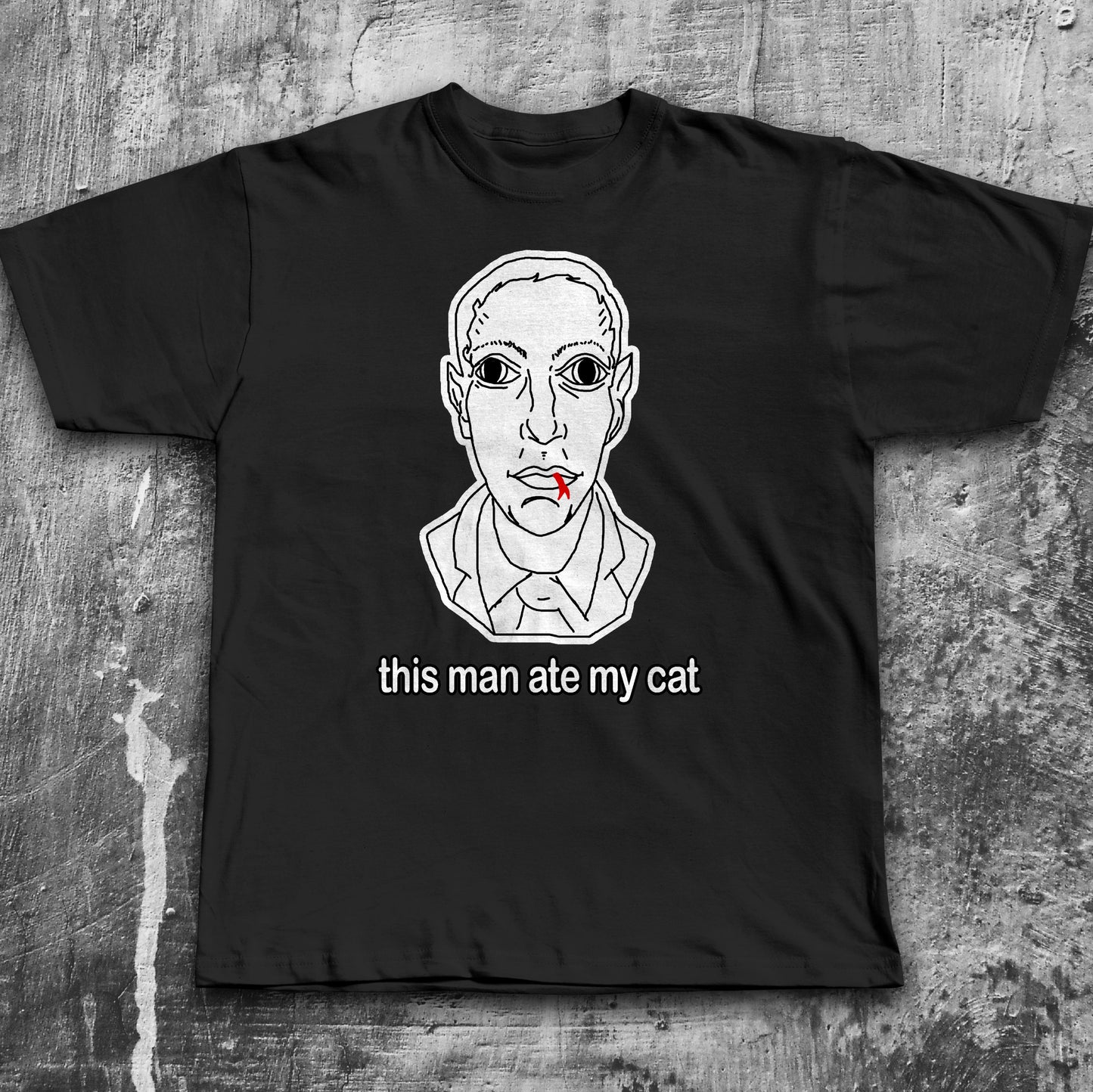 This Man Ate My Cat Funny Meme T-shirt, Brainrot Shirt