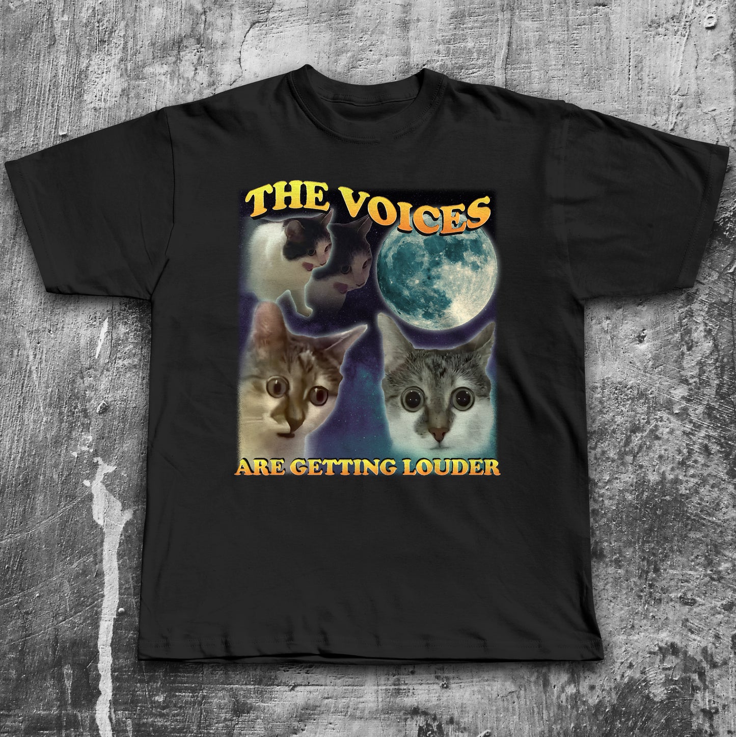 The voices are getting louder funny Cat Meme T-shirt