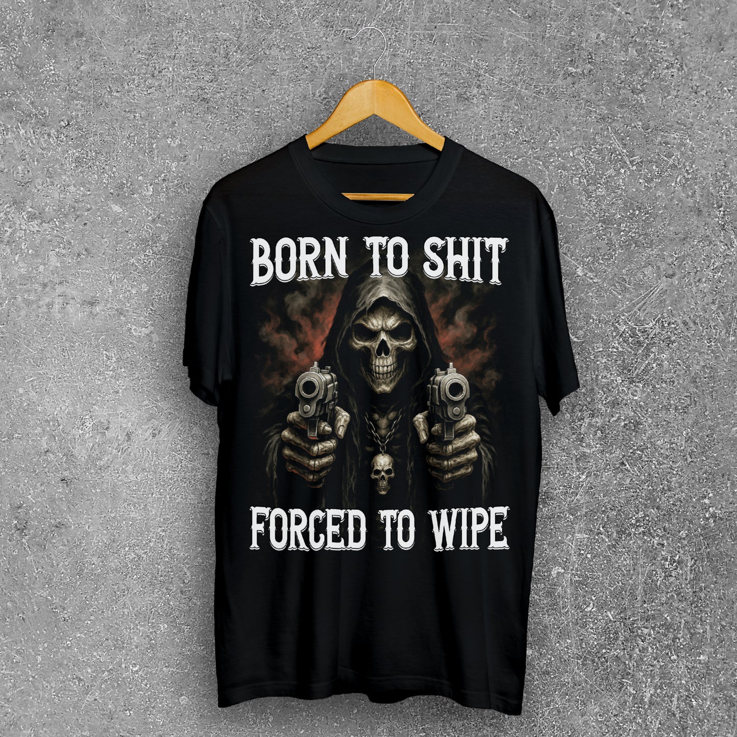 Born To Shit Forced To Wipe Funny Meme T-shirt, Brainrot Shirt