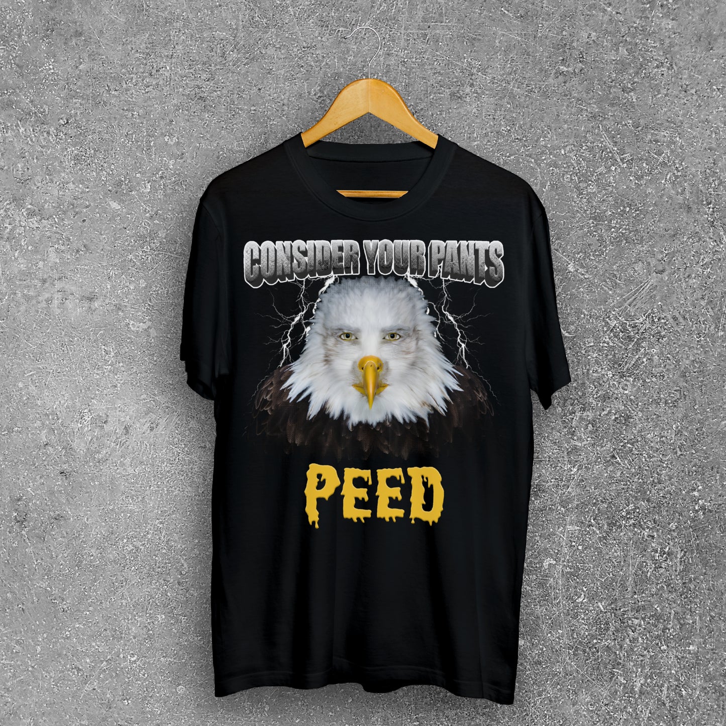 Consider Your Pants Peed Funny Staring Eagle Meme T-shirt, Brainrot Shirts