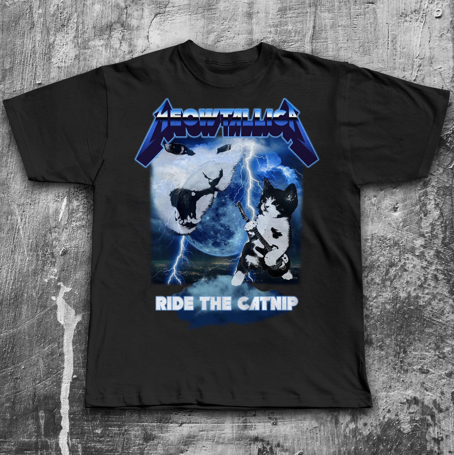 Meowtallica Funny Cat Meme Tee Shirt