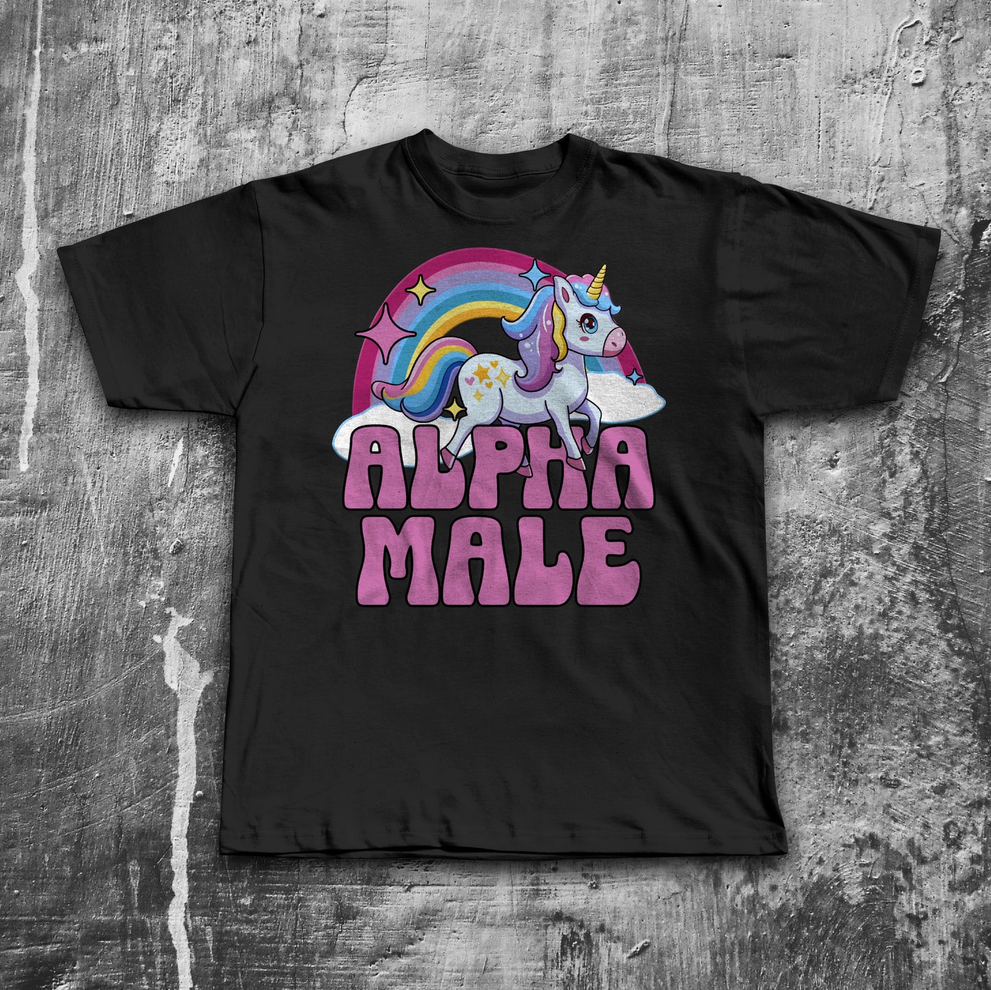 Alpha Male Funny Unicorn Meme T-shirt, Gift for Him