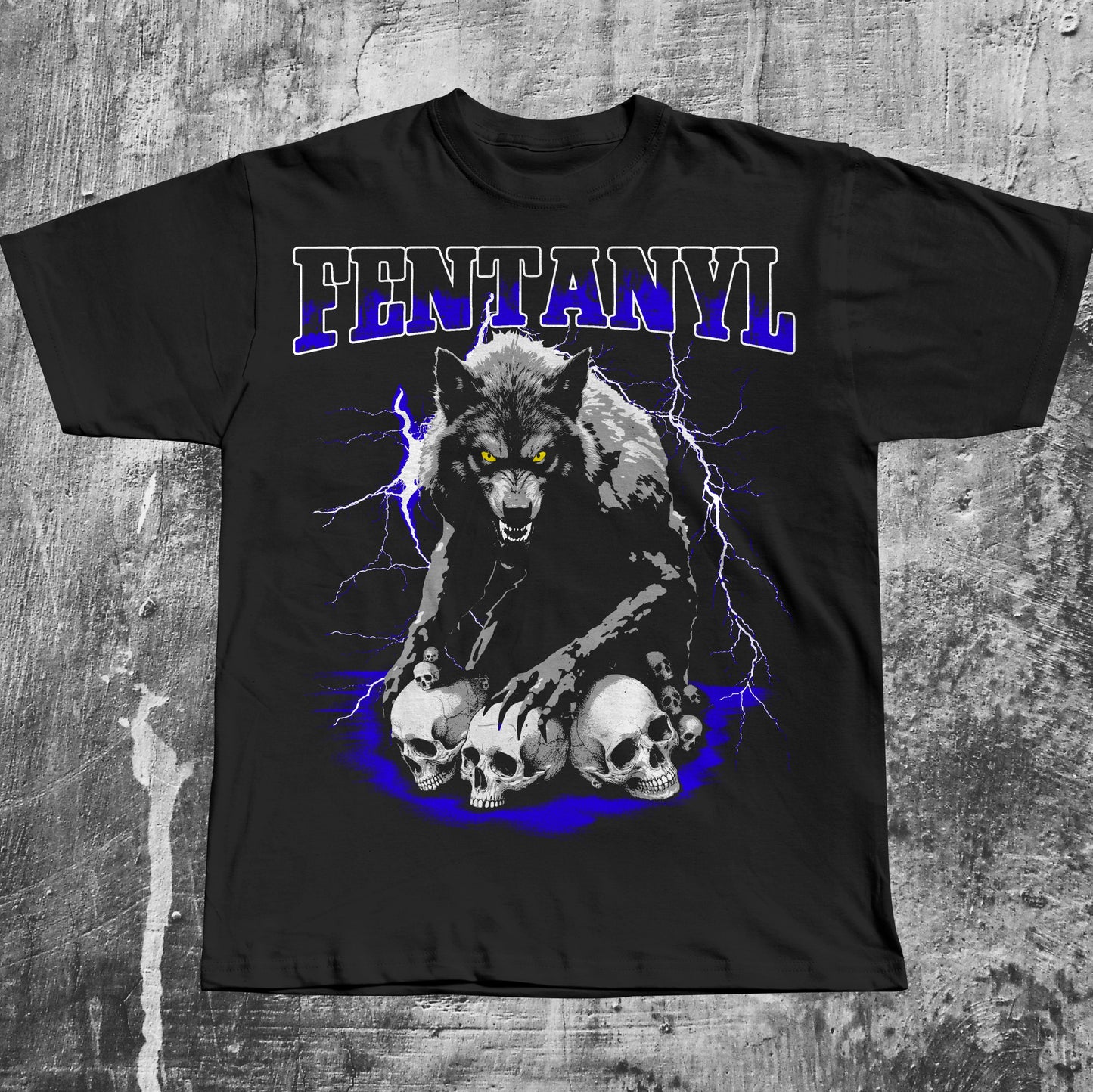 Fentanyl Vintage Wolf T-shirt