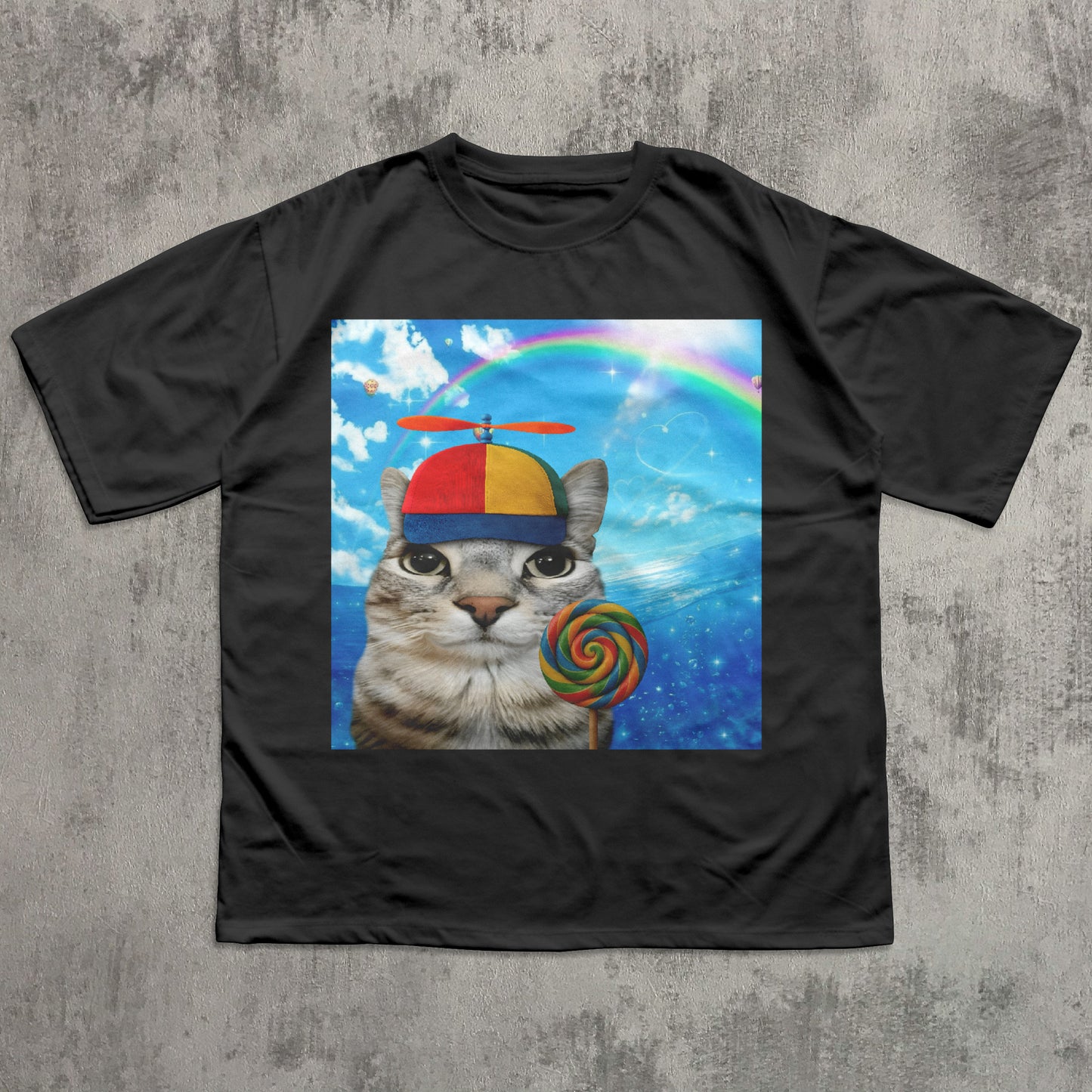 Happy Cat Dreamcore T-shirt, Funny Cats Shirt, Brainrot Meme Tee, Silly Kitten Tee, Cat Lover Gifts, Weird Tees, Gen Z Humor Tshirt