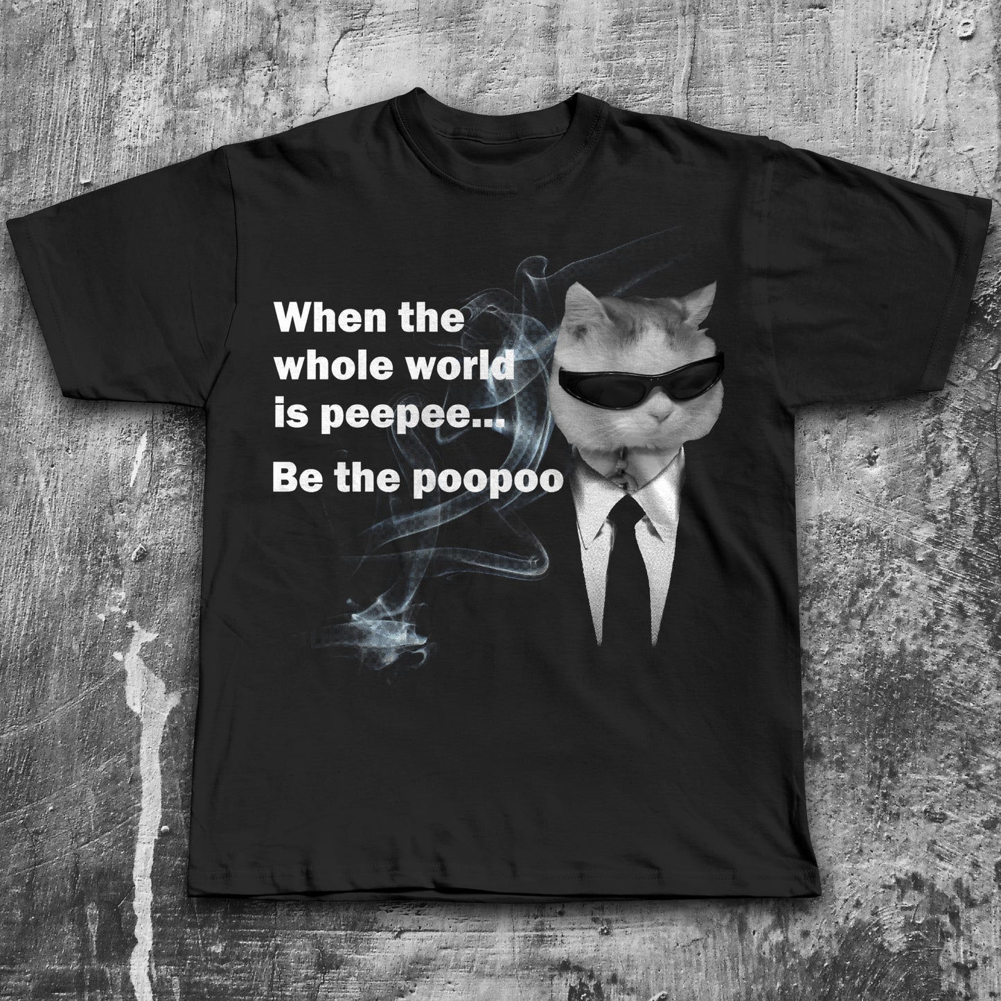 Peepee Poopoo Funny Cat Meme T-Shirt