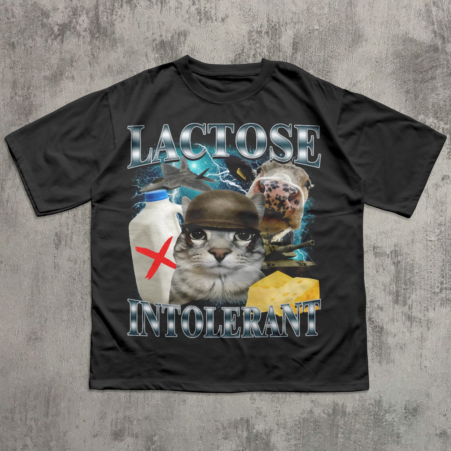 Lactose Intolerant Funny Cat Meme T-shirt, Lactose Shirt, Stupid Gifts, Silly Cats Tee, Weird Tshirt
