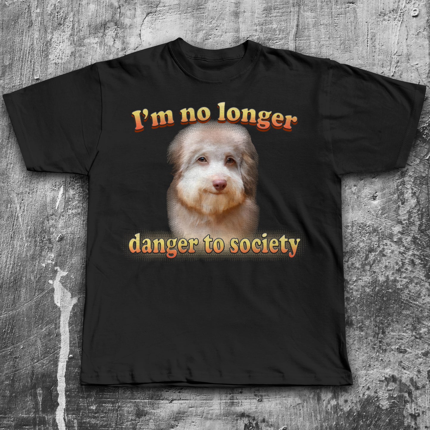 Im no Longer Danger To Society Funny Dog Meme T-shirt