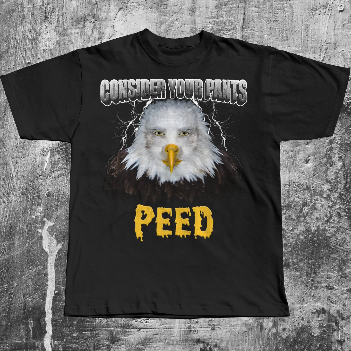 Consider Your Pants Peed Funny Staring Eagle Meme T-shirt, Brainrot Shirts