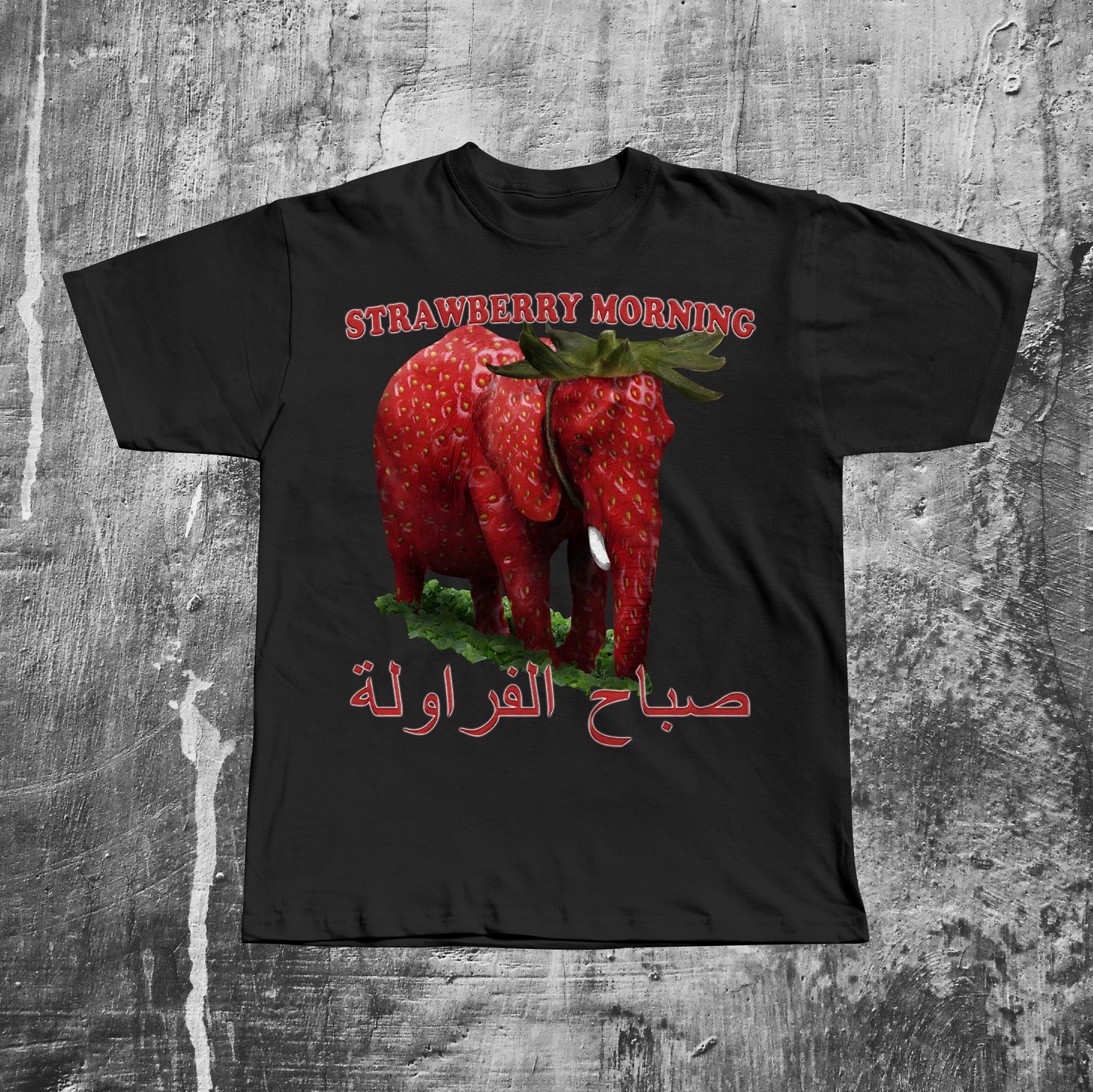 Funny Strawberry Elephant Meme T-shirt