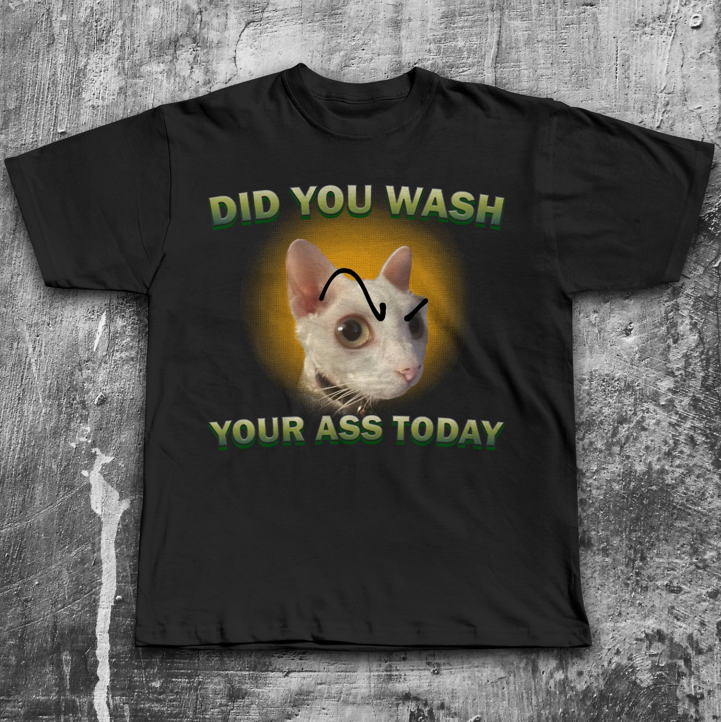 Did you wash your ass today Funny Cat Meme T-shirt