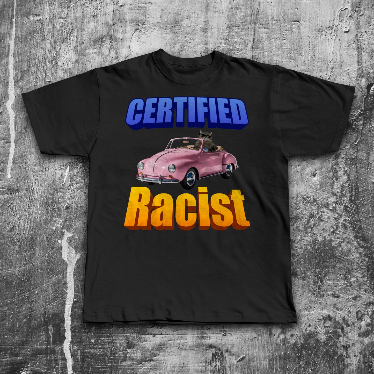 Certified Racist Funny Cat Meme T-shirt, Brainrot Shirts