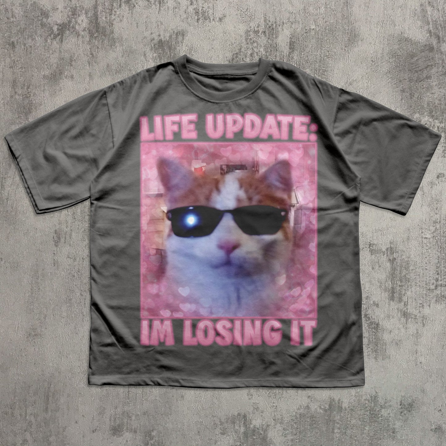 Funny Cat Shirt "Life Update: IM LOSING IT"