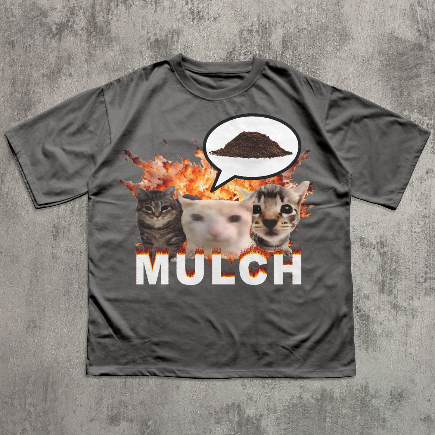 mulch cat meme t-shirt
