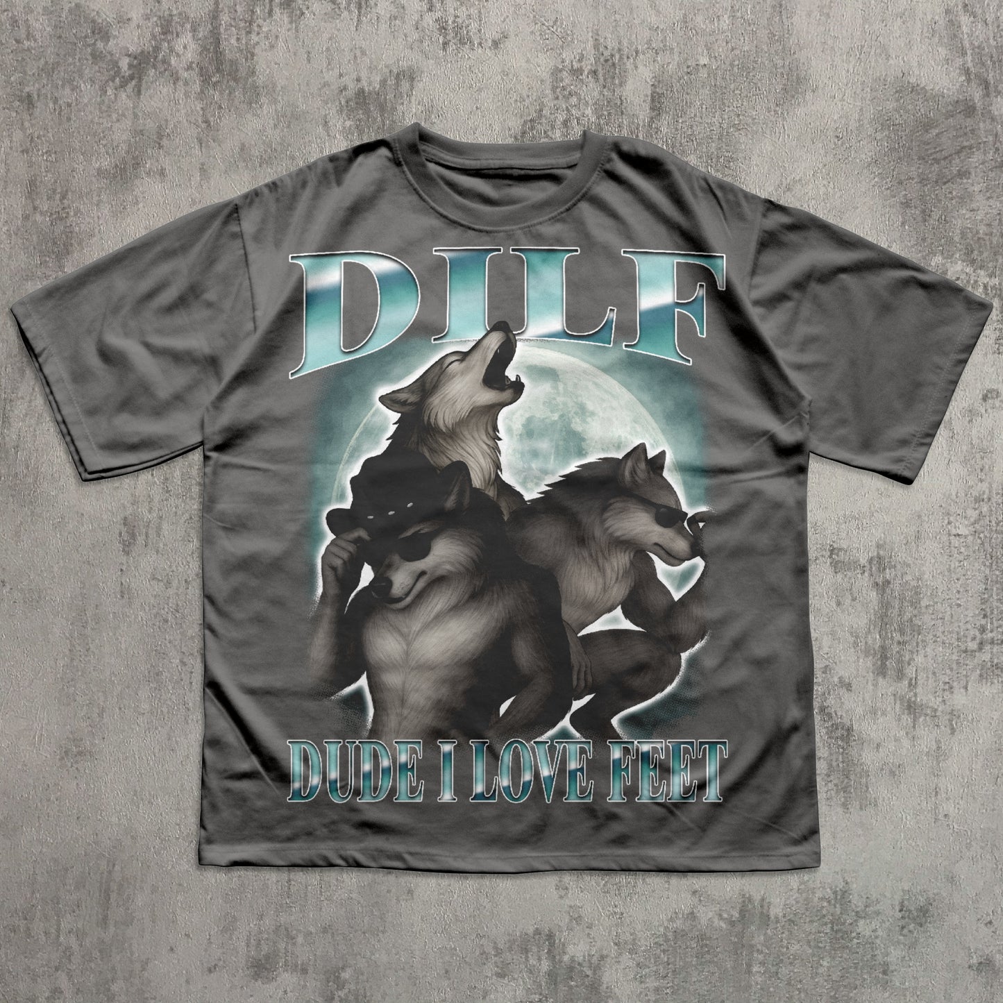 Dilf Dude I Love Feet Funny Meme T-shirt, Silly Shirt