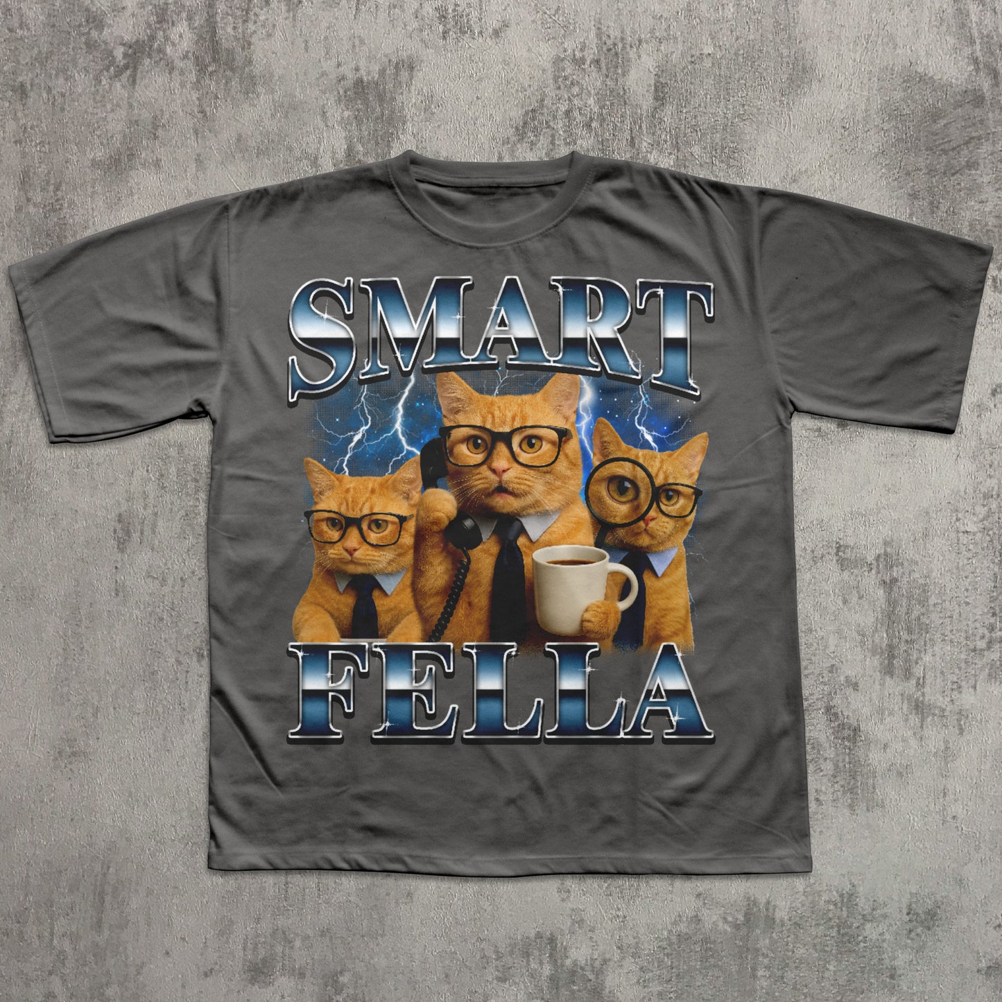 Smart Fella Funny Cat Meme T-shirt