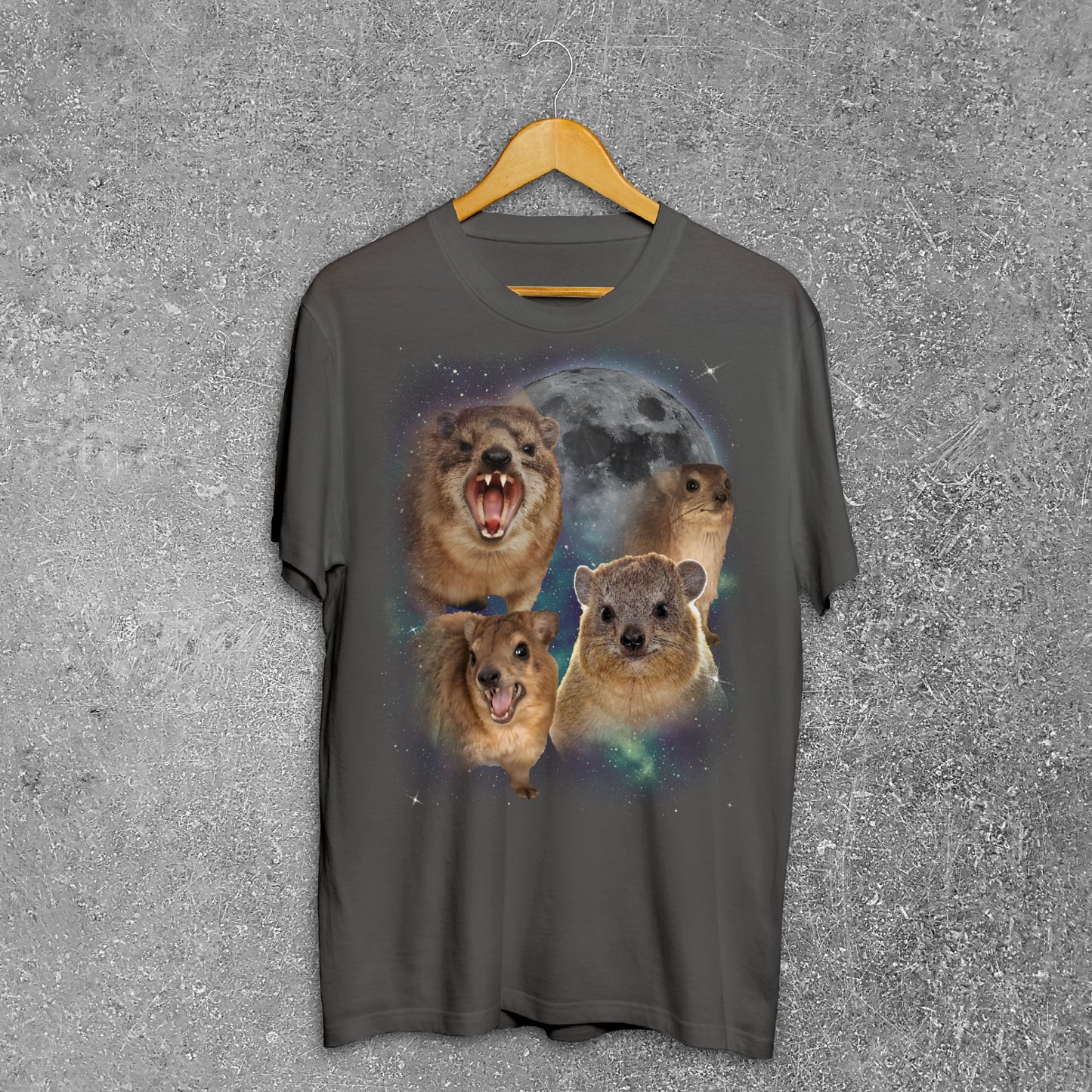 Funny Hyraxes Moon T-shirt