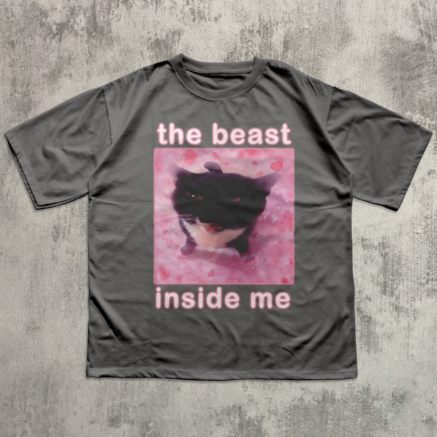 The Beast Inside Me Funny Cat Meme T-shirt
