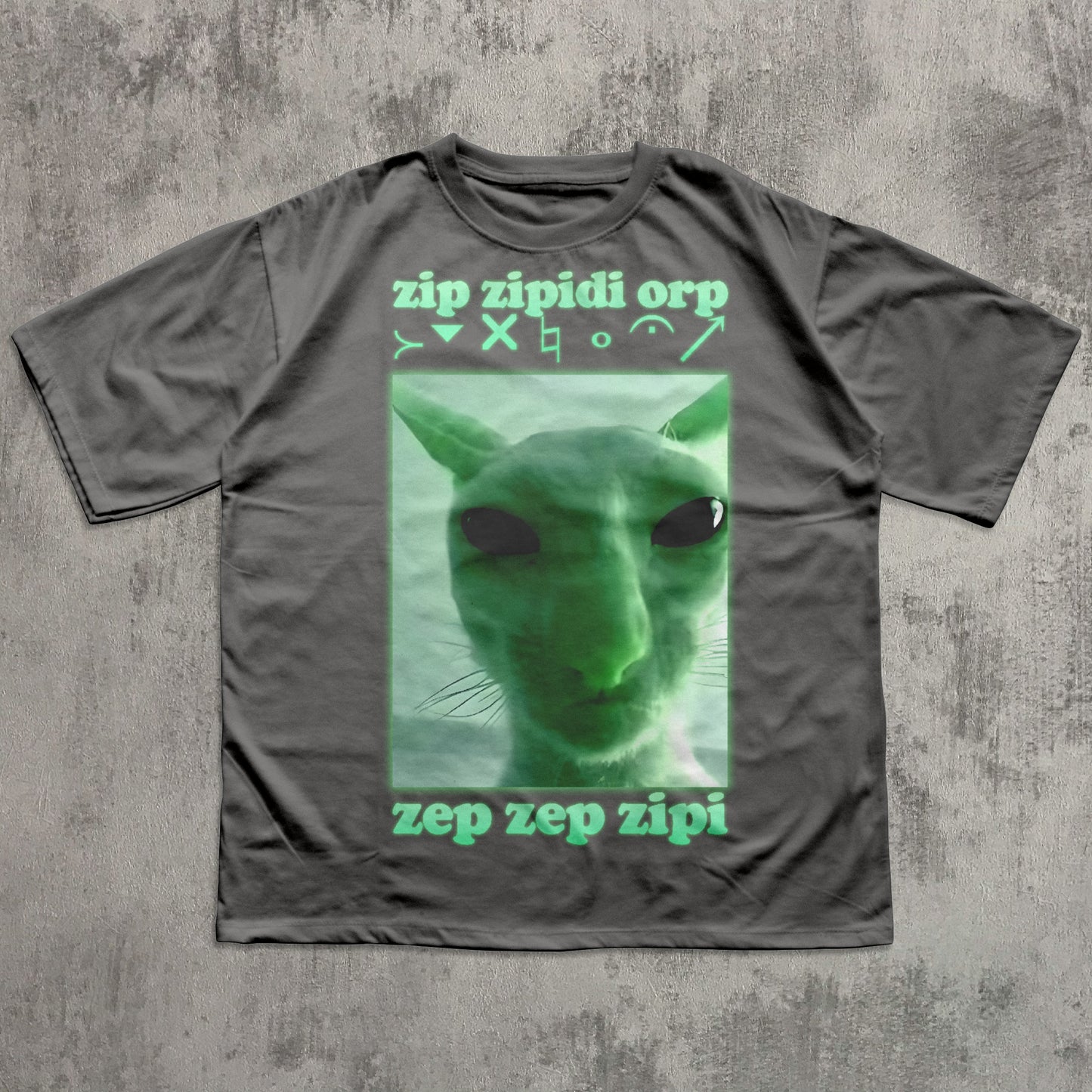Alien Cat Meme T-shirt