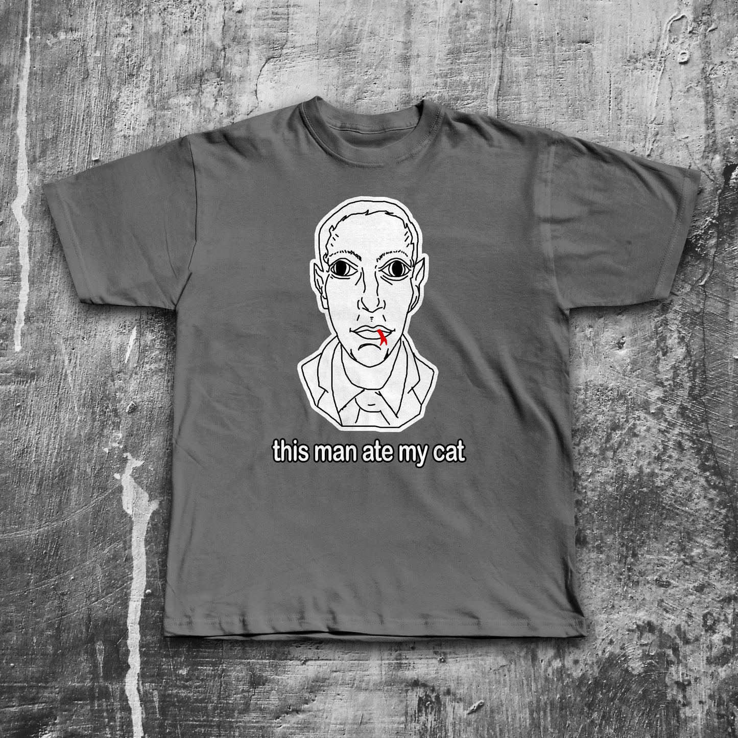 This Man Ate My Cat Funny Meme T-shirt, Brainrot Shirt