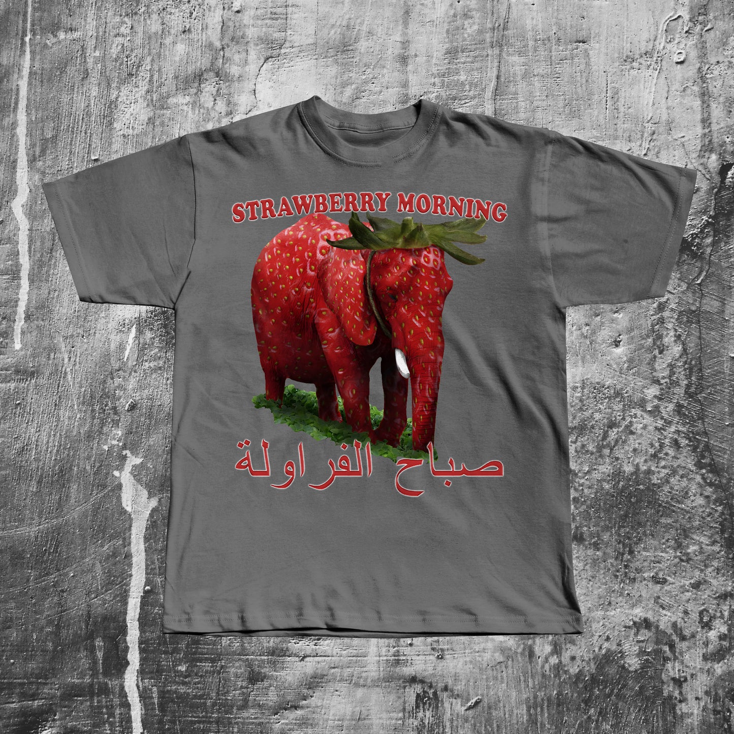Funny Strawberry Elephant Meme T-shirt