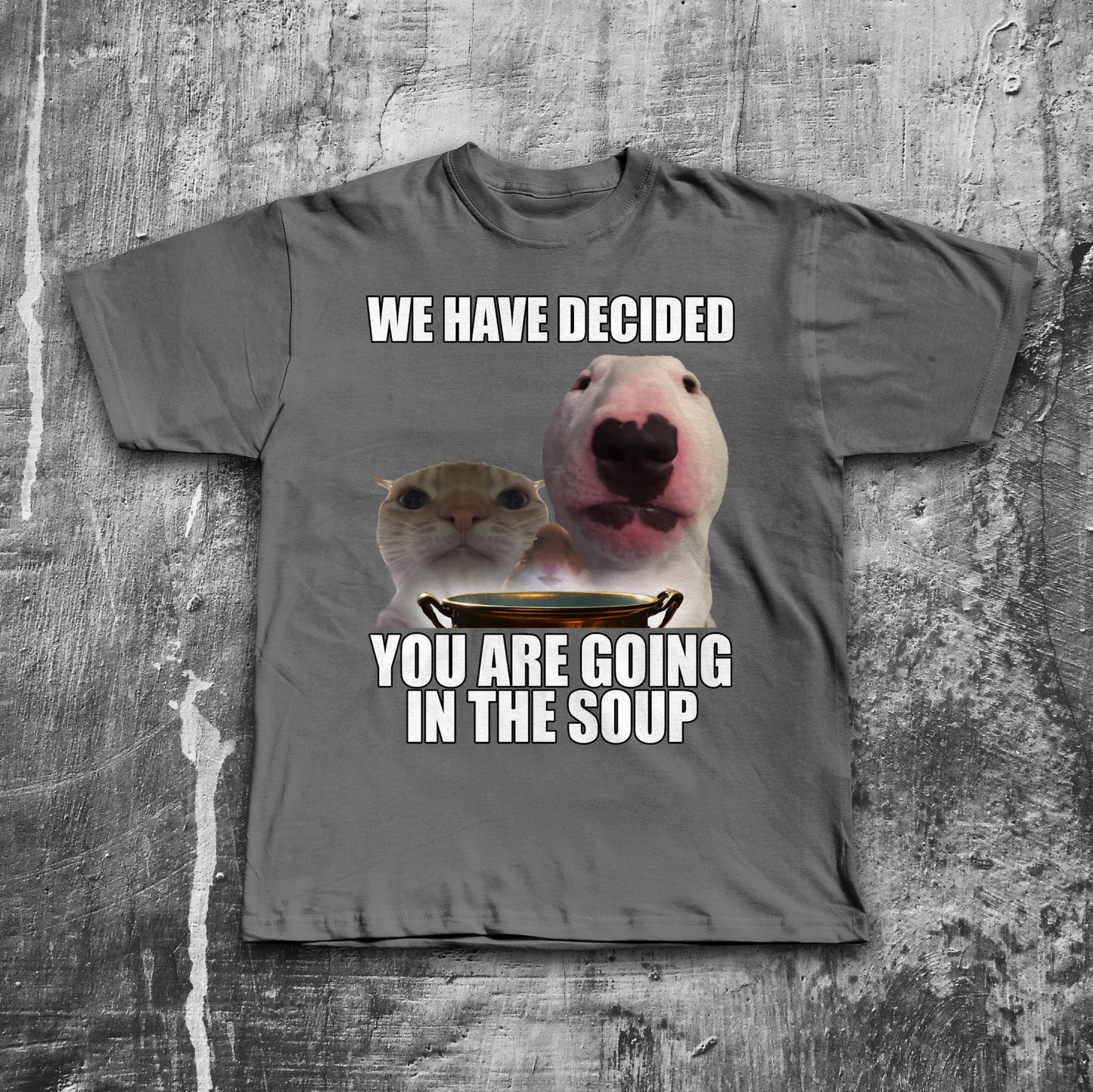 We Have Decided You Are Going In The Soup Funny Cat Meme T-shirt