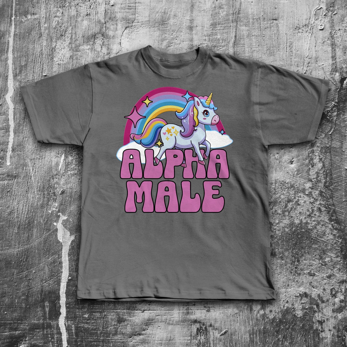 Alpha Male Funny Unicorn Meme T-shirt, Gift for Him
