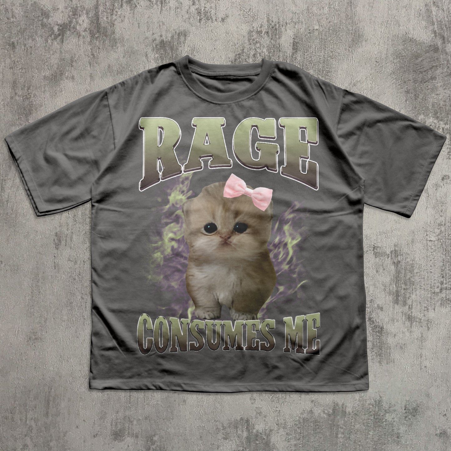 Rage Consumes Me Funny Cat Meme T-shirt