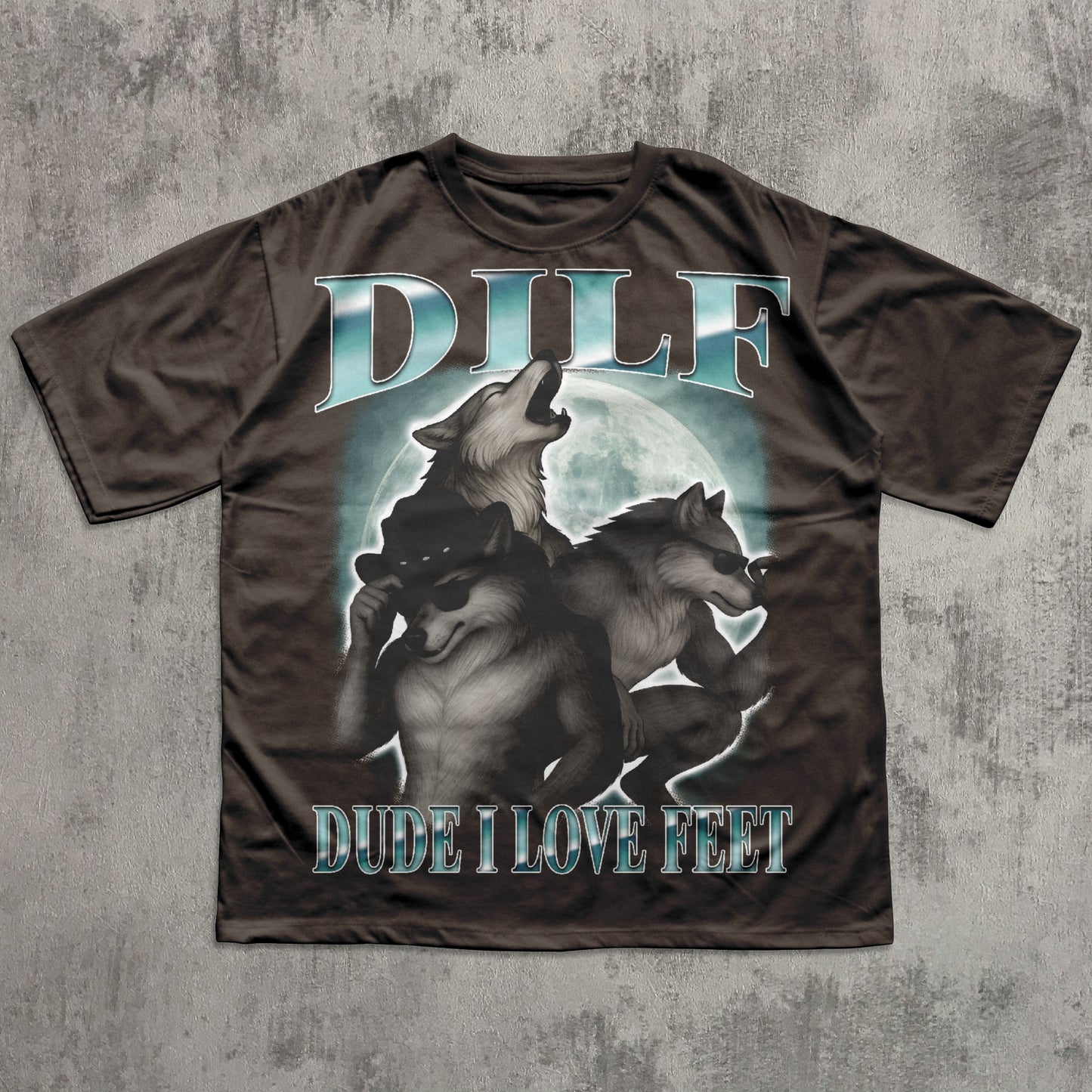 Dilf Dude I Love Feet Funny Meme T-shirt, Silly Shirt