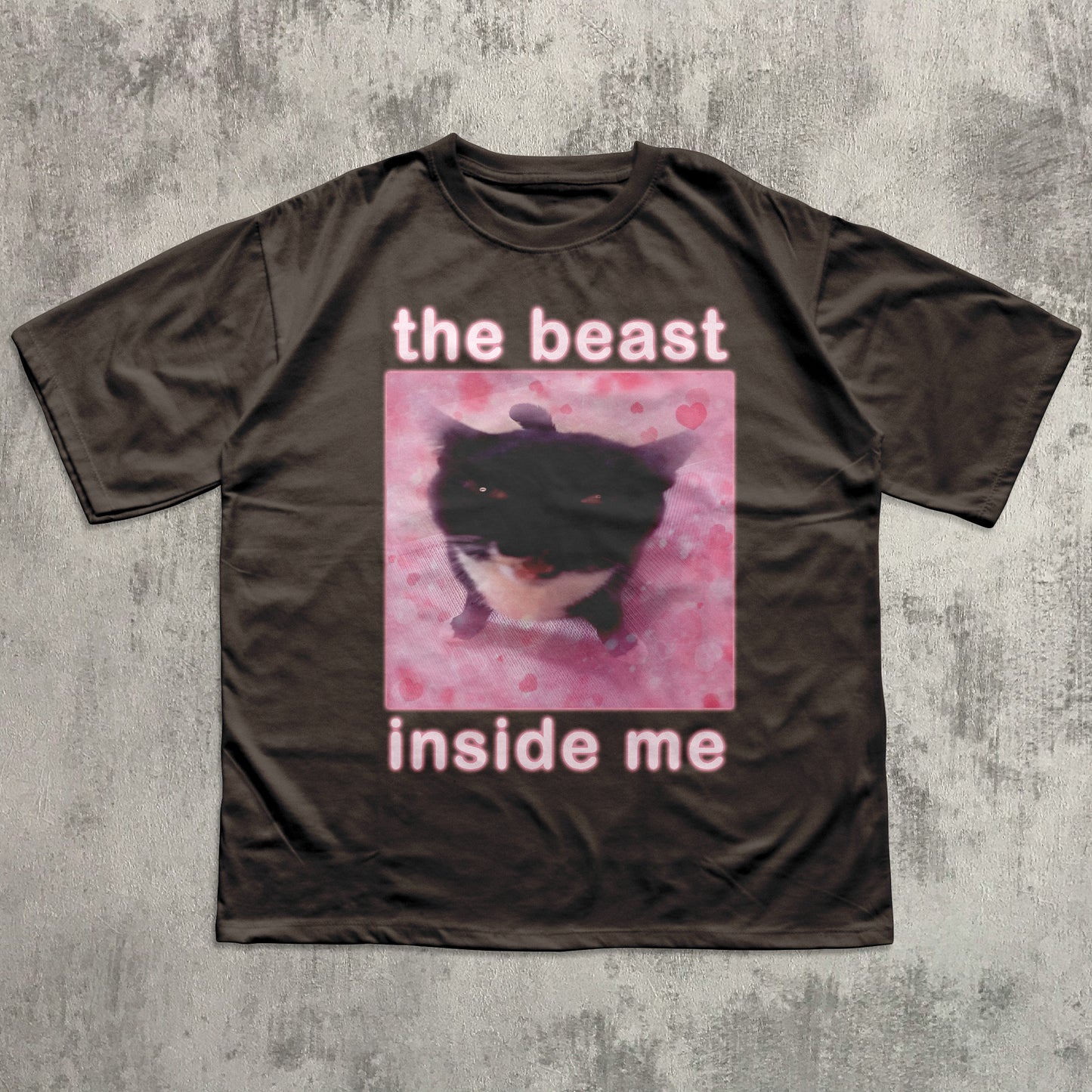 The Beast Inside Me Funny Cat Meme T-shirt