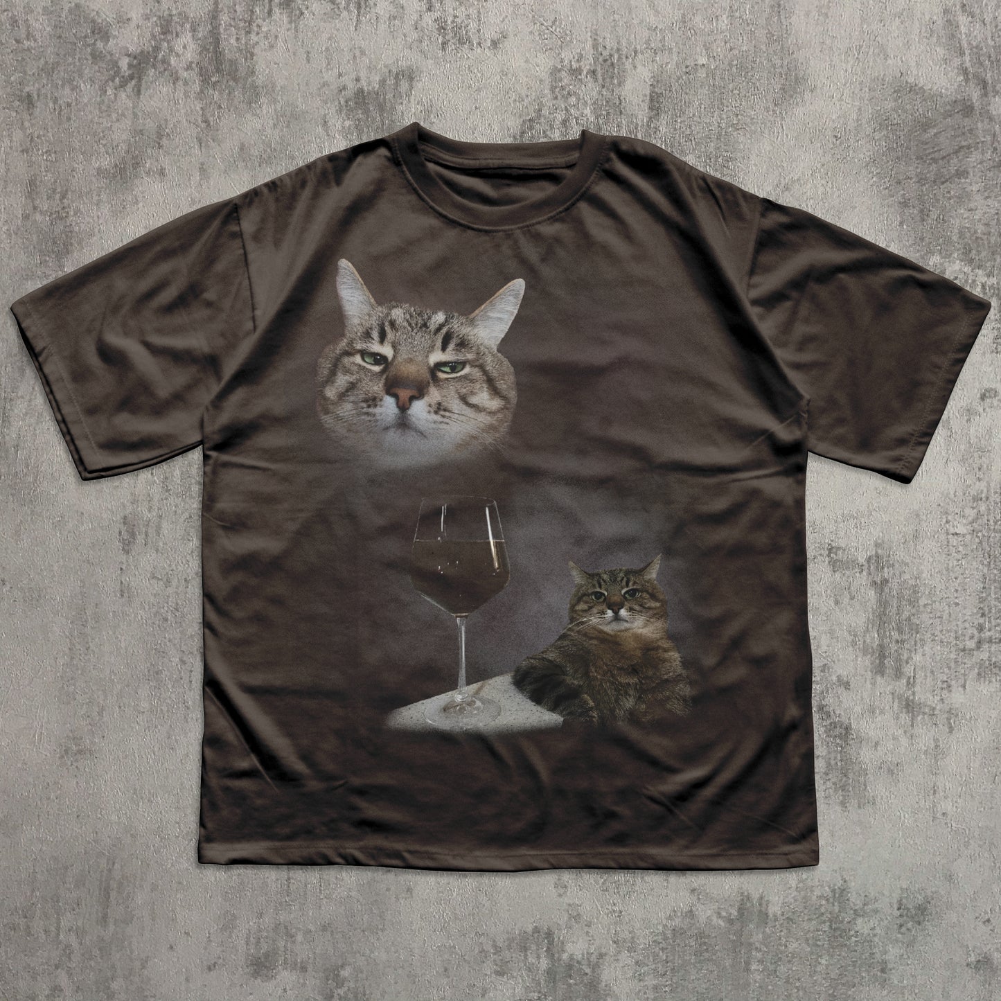 Funny Cat Elbow on table Meme T-shirt