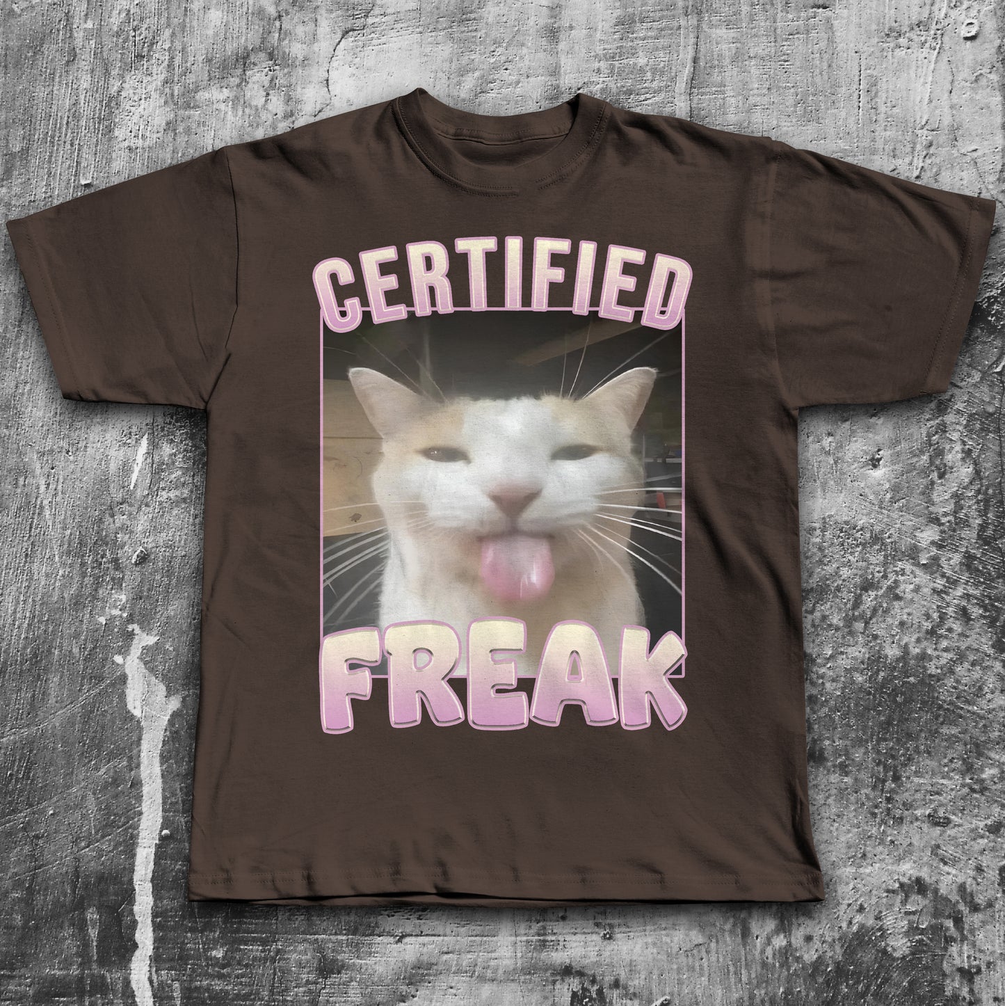 Certified Freak Funny Cat Meme T-shirt