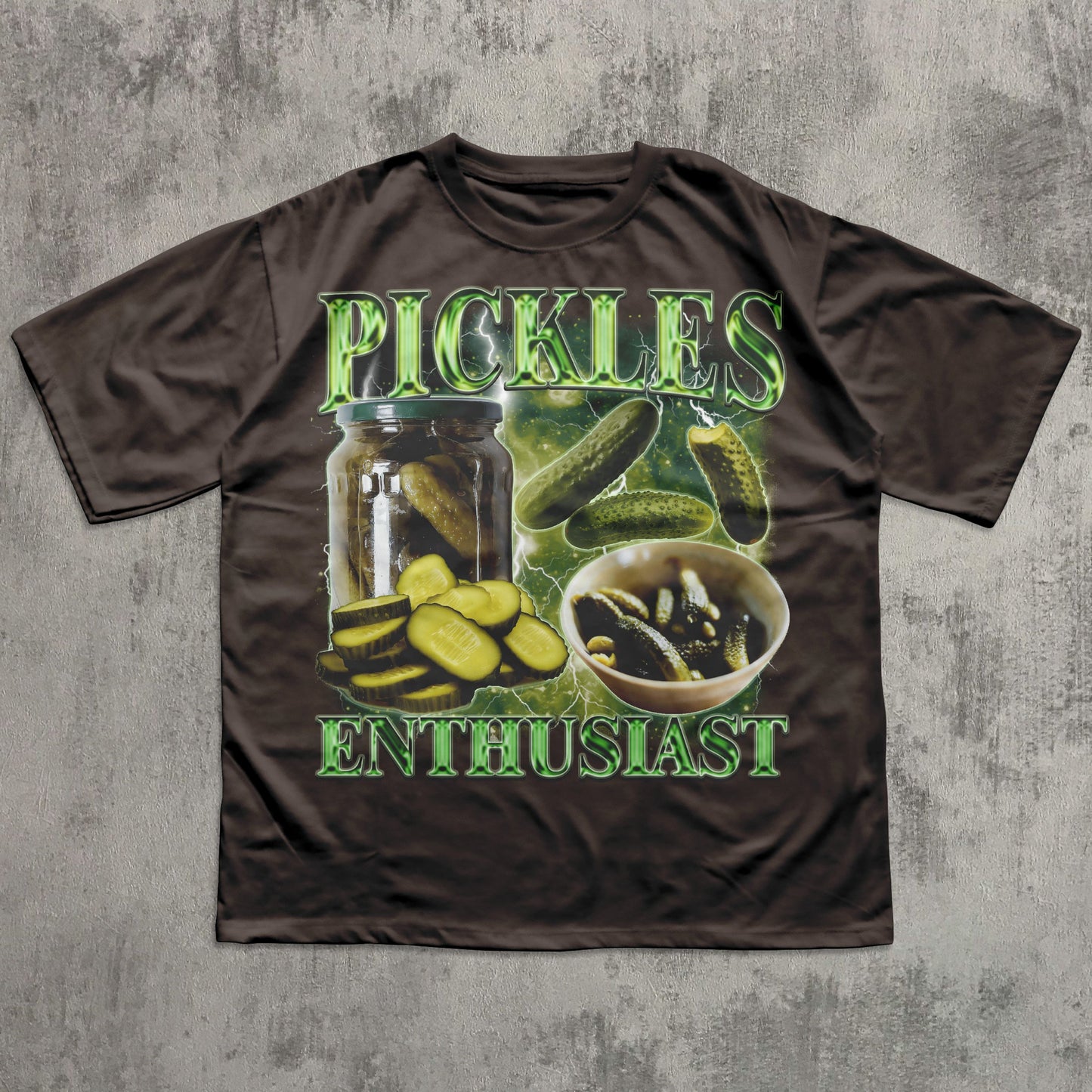 Pickles Enthusiast Funny Vintage 90s Retro T-shirt, Dill Pickle Lover Shirt, Bootleg Style Tshirt, Weird Shirts