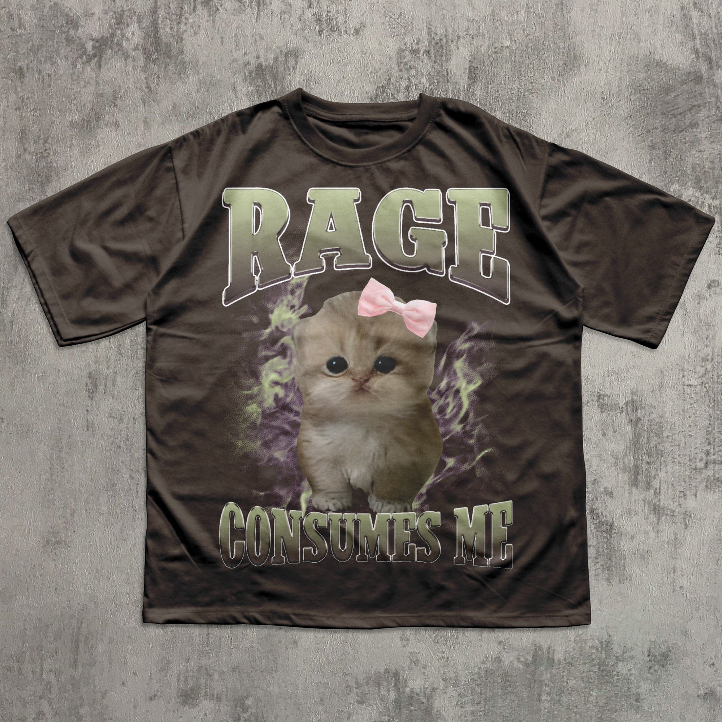 Rage Consumes Me Funny Cat Meme T-shirt