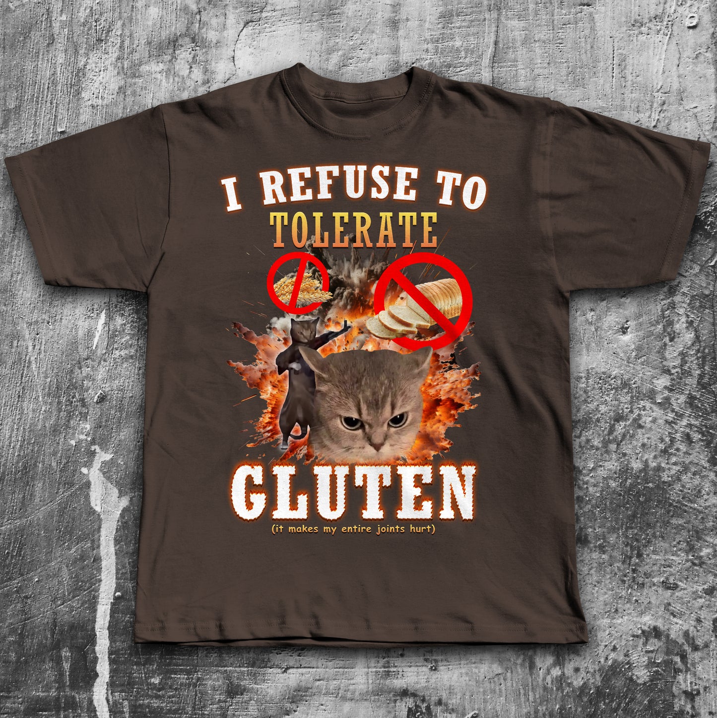 I Refuse to Tolerate Cat Meme T-shirt