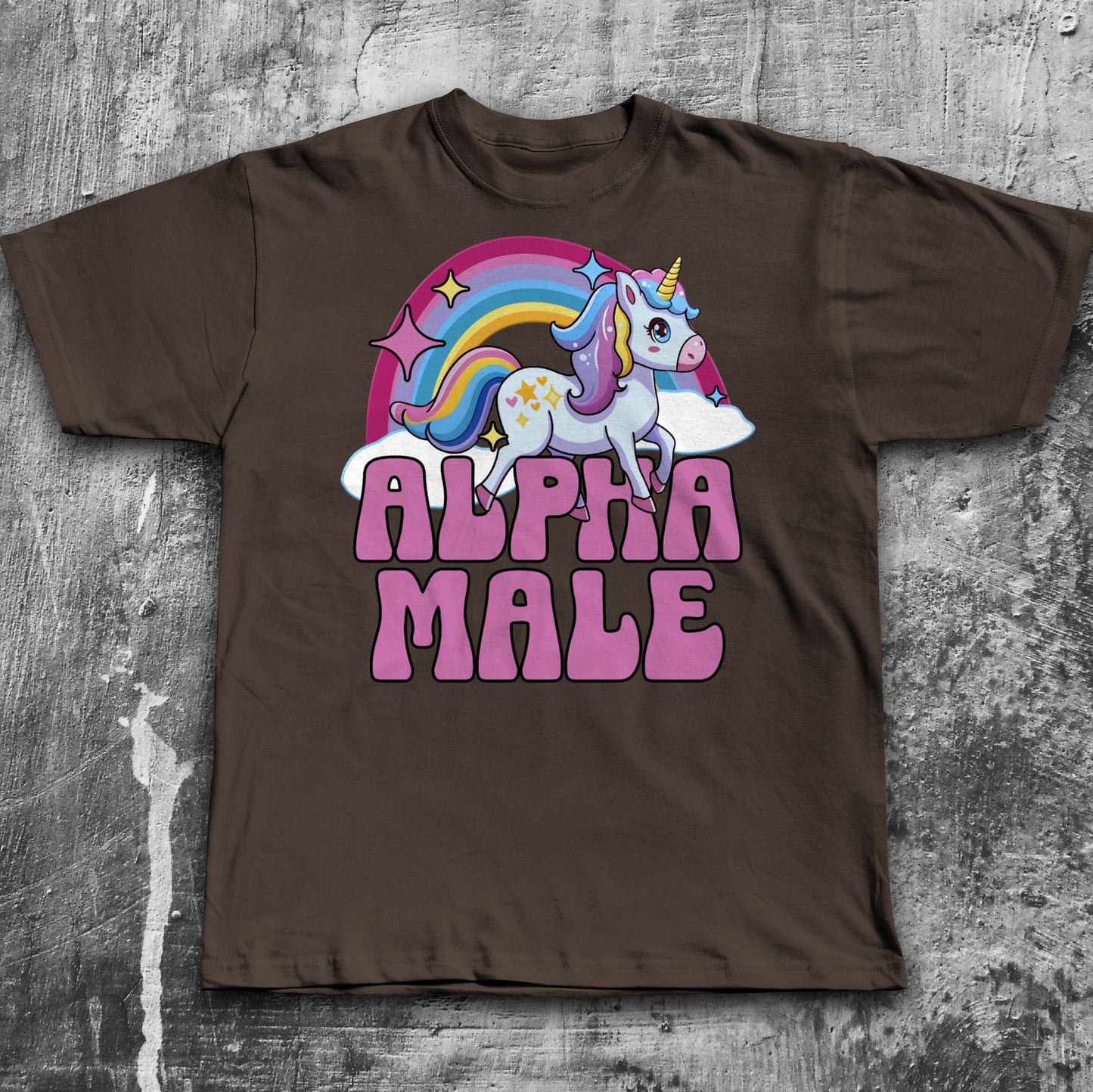 Alpha Male Funny Unicorn Meme T-shirt, Gift for Him