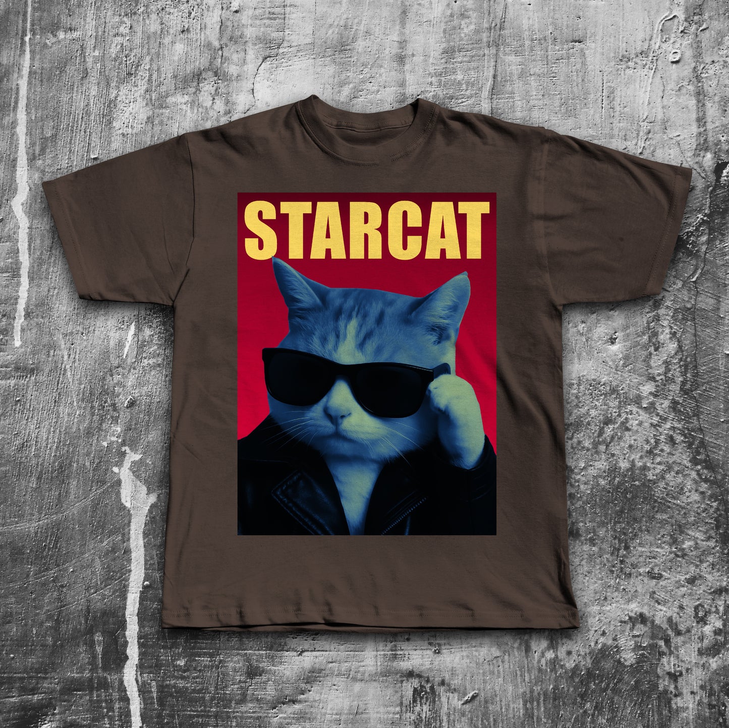 Starcat Funny Cat T-shirt, Parody Shirt, Stupid Tee