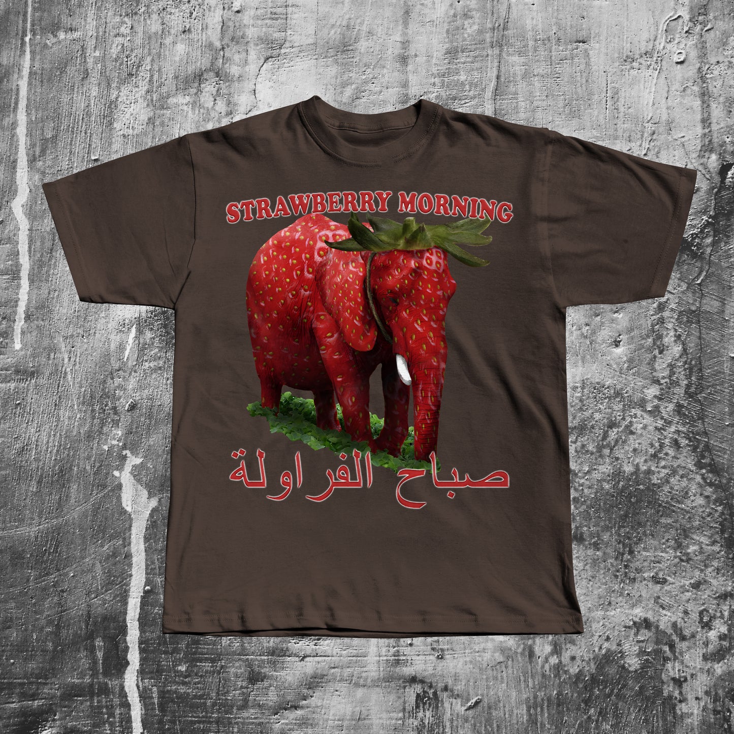 Funny Strawberry Elephant Meme T-shirt