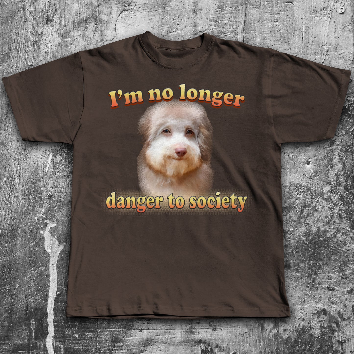 Im no Longer Danger To Society Funny Dog Meme T-shirt