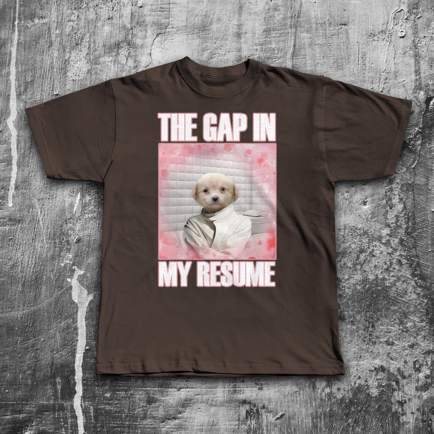 The Gap in My Resume Funny Mulch Dog Meme T-shirt, Brainrot Shirt
